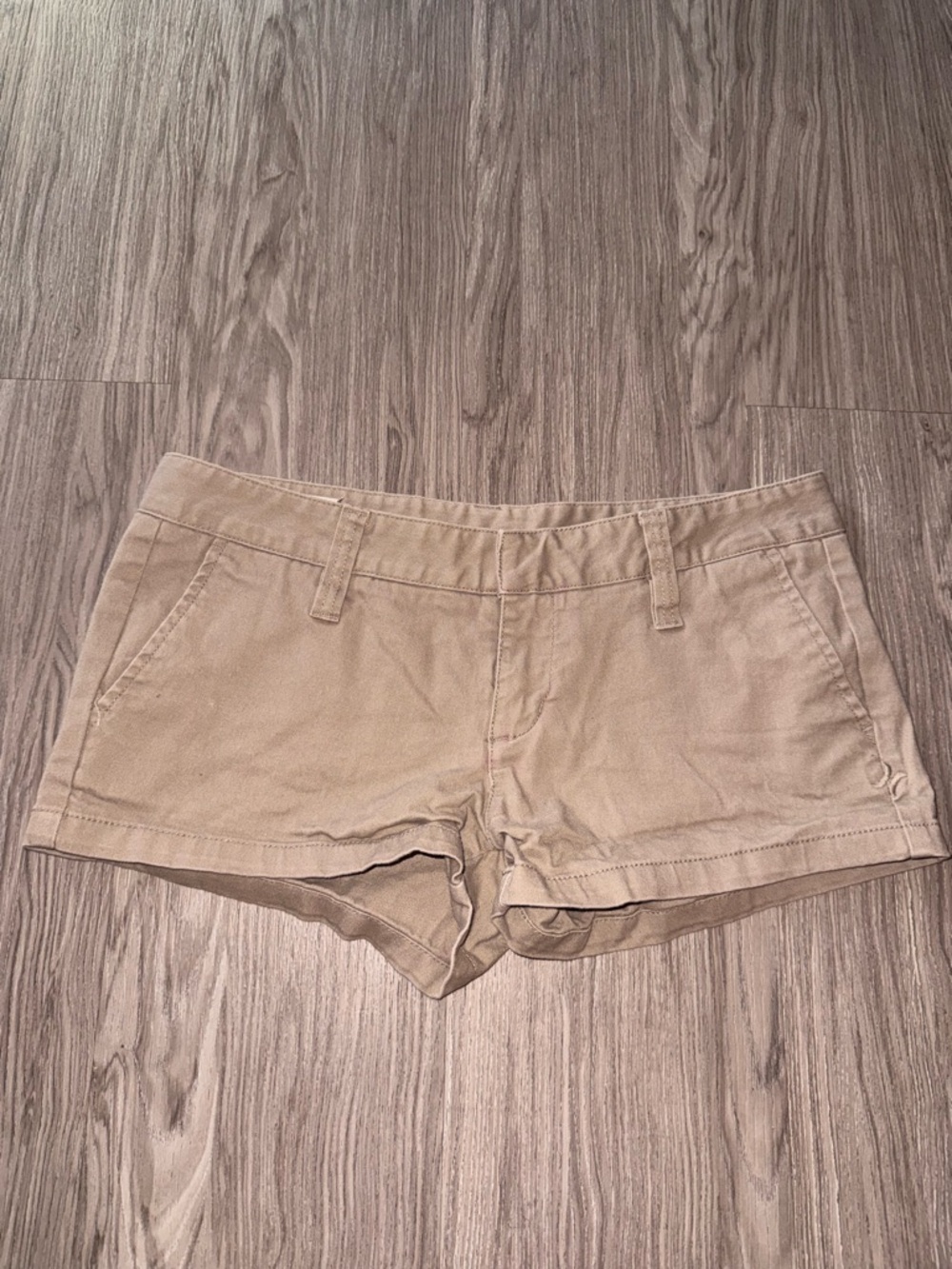 Hurley Women's Tan Cotton Bermuda Shorts